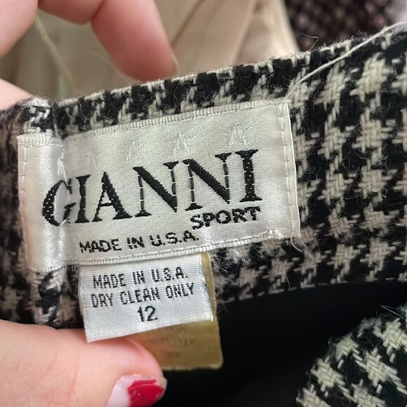 Gianni sport Houndstooth pencil skirt with pockets - Picture 4 of 5